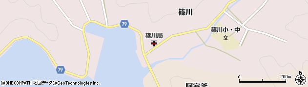 篠川郵便局 ＡＴＭ周辺の地図