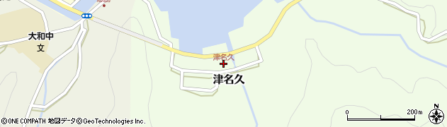 津名久周辺の地図