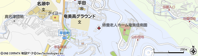 鹿児島県奄美市名瀬平田町周辺の地図