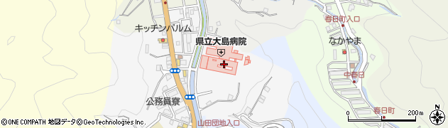 鹿児島県立大島病院周辺の地図