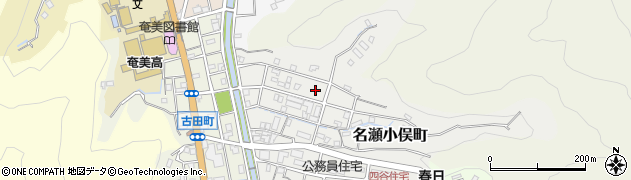 鹿児島県奄美市名瀬小俣町周辺の地図