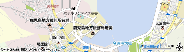 鹿児島県奄美市名瀬入舟町周辺の地図