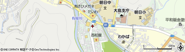 鹿児島県奄美市名瀬朝日町周辺の地図