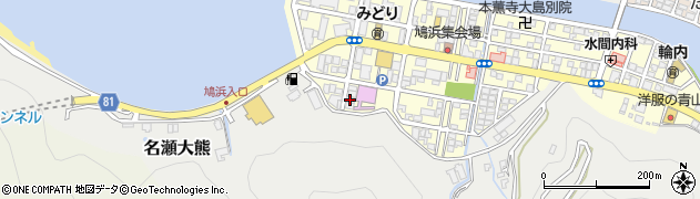 名瀬カーセンター周辺の地図