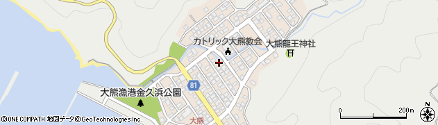 鹿児島県奄美市名瀬大熊町周辺の地図