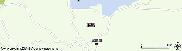 鹿児島県鹿児島郡十島村宝島周辺の地図