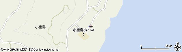 鹿児島県十島村（鹿児島郡）小宝島周辺の地図