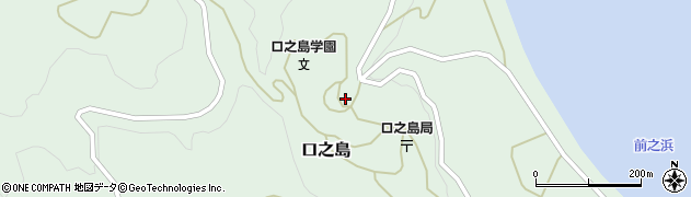 口之島コミュニティーセンター周辺の地図