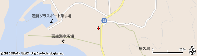 鹿児島県熊毛郡屋久島町栗生1165周辺の地図