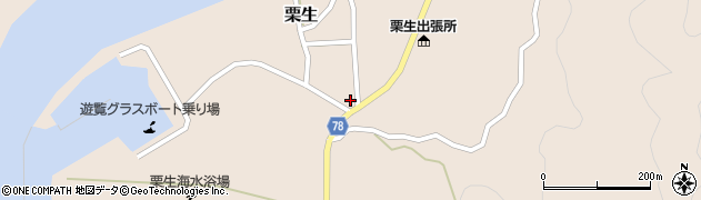 鹿児島県熊毛郡屋久島町栗生1047周辺の地図