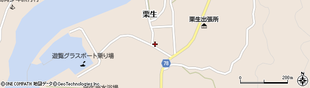 鹿児島県熊毛郡屋久島町栗生1109周辺の地図