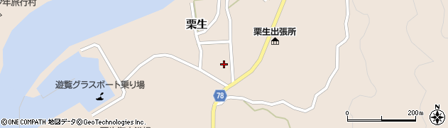 鹿児島県熊毛郡屋久島町栗生1076周辺の地図
