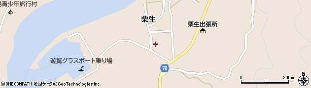 鹿児島県熊毛郡屋久島町栗生1106周辺の地図