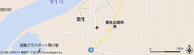 鹿児島県熊毛郡屋久島町栗生1609周辺の地図
