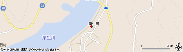 鹿児島県熊毛郡屋久島町栗生1664周辺の地図