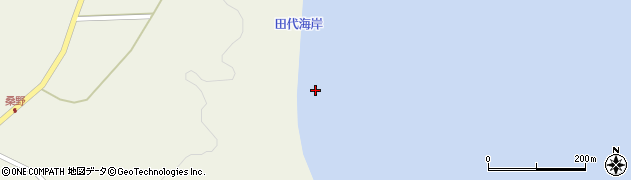 田代海岸周辺の地図
