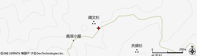 縄文杉周辺の地図
