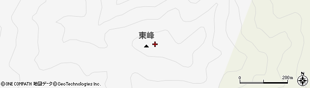 東峰周辺の地図