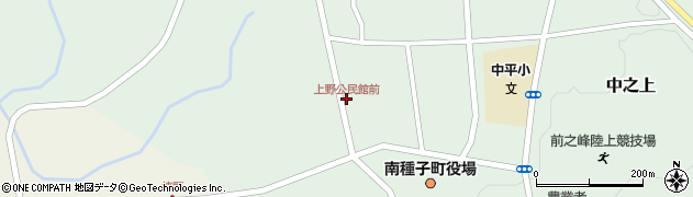 上野公民館前周辺の地図