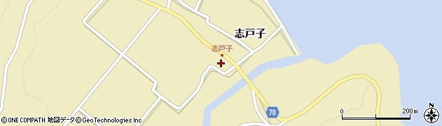 鹿児島県熊毛郡屋久島町志戸子24周辺の地図
