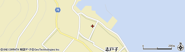 鹿児島県熊毛郡屋久島町志戸子187周辺の地図