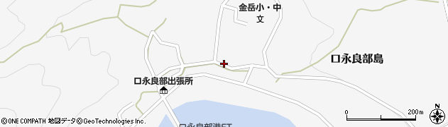 屋久島町立金岳小中学校　共同調理場周辺の地図