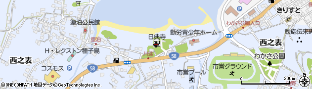 日典寺周辺の地図