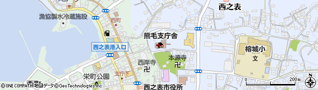 鹿児島県熊毛支庁総務企画課総務労政係周辺の地図
