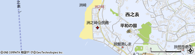 洲之崎公民館周辺の地図