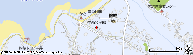 中西公民館周辺の地図