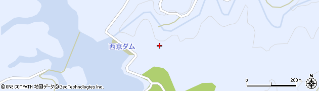 西京ダム周辺の地図