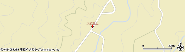 大竹野上周辺の地図