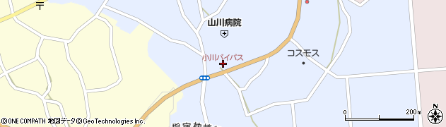 小川バイパス周辺の地図