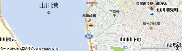 山川港活お海道周辺の地図