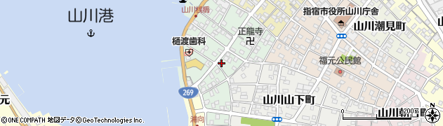 鹿児島県指宿市山川金生町周辺の地図