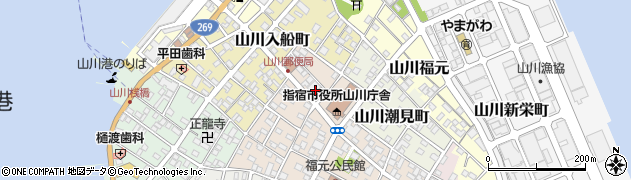 鹿児島銀行山川支店周辺の地図