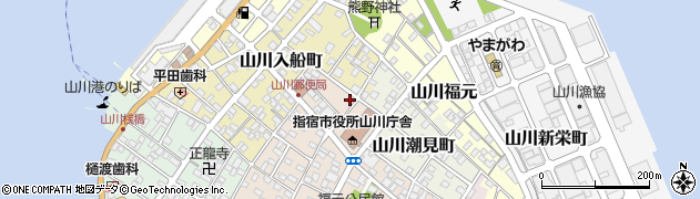 指宿市役所　山川庁舎市民税務係周辺の地図