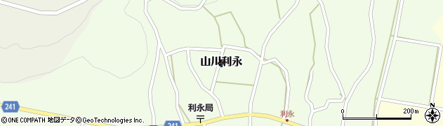鹿児島県指宿市山川利永周辺の地図
