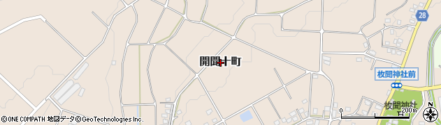 鹿児島県指宿市開聞十町周辺の地図