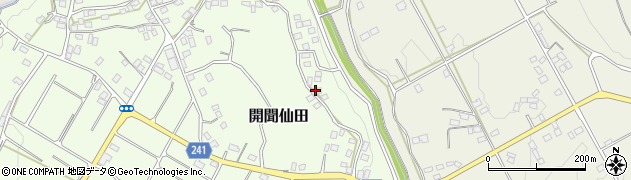 鹿児島県指宿市開聞仙田周辺の地図