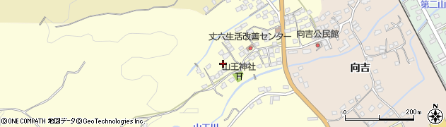 鹿児島県指宿市丈六周辺の地図