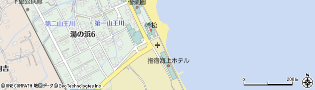 指宿温泉周辺の地図