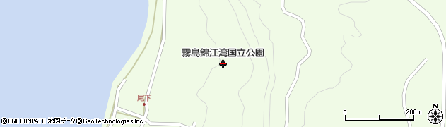霧島錦江湾国立公園周辺の地図