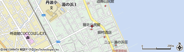鹿児島県指宿市湯の浜周辺の地図