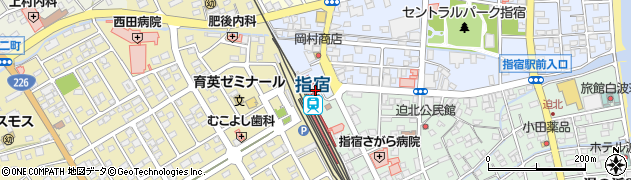 指宿駅周辺の地図