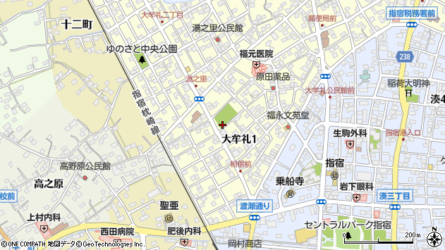 〒891-0401 鹿児島県指宿市大牟礼の地図