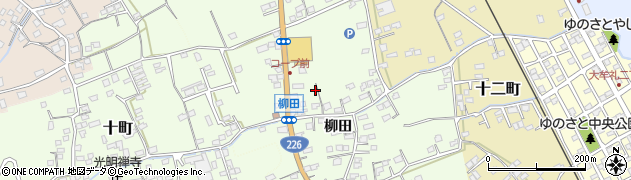 鹿児島県指宿市柳田周辺の地図