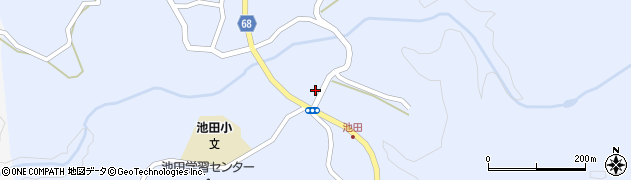 大隅池田簡易郵便局周辺の地図