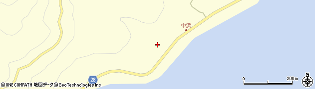 鹿児島県指宿市中浜5412周辺の地図