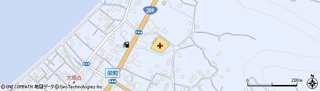 ホームマートニシムタ大根占店周辺の地図